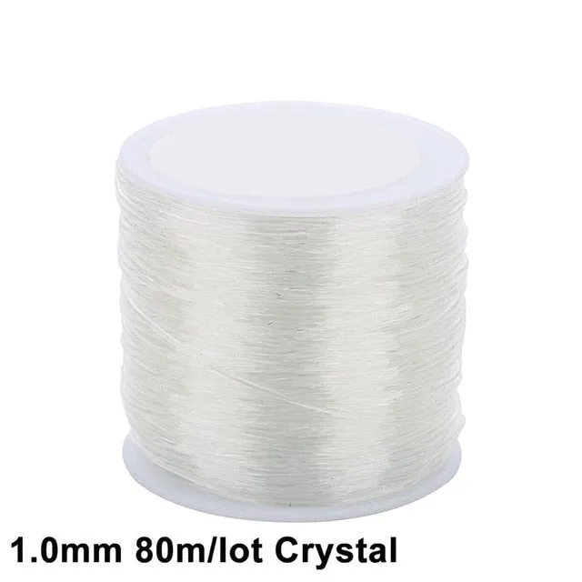 100M/Roll Plastic Crystal Tec Korea DIY Beading Stretch Cords Elastic Line Jewelry Making Supply Wire String jeweleri thread