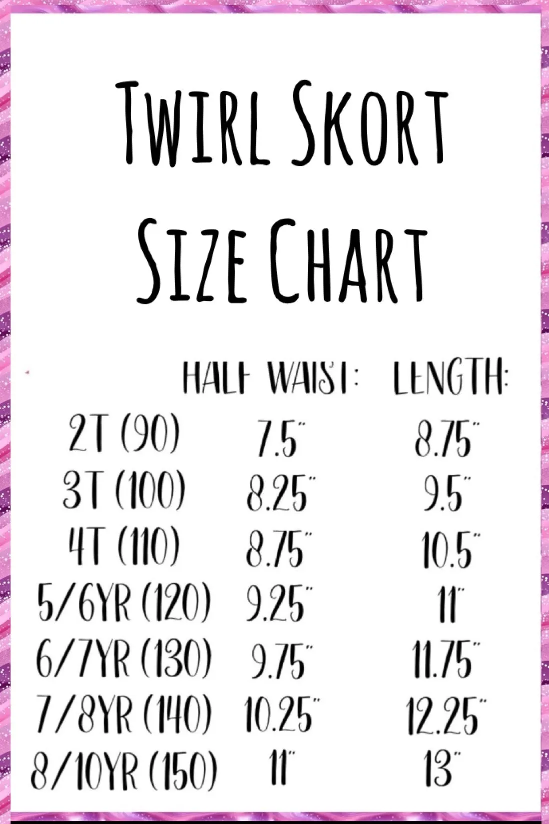2 left! 3T & 7/8yr ~ Twirl Skort ~ Bows & Ballerinas
