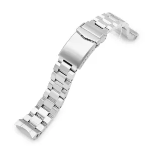20mm Hexad Watch Band for Seiko MM300 Prospex Marinemaster SBDX001 SBDX017 SBDX023, Stainless Steel - Brushed, V-Diver Clasp