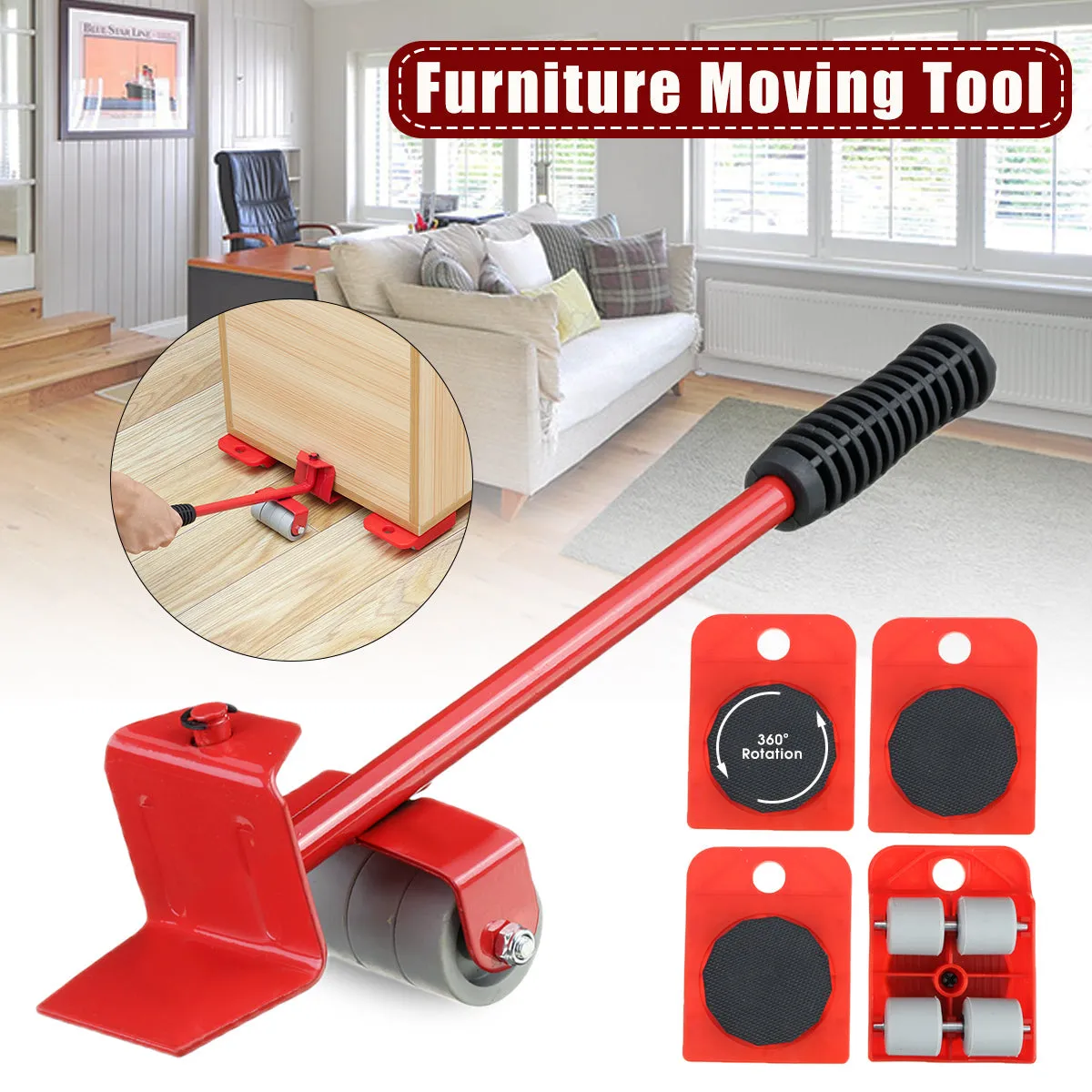 5pcs Furniture Moving Tool  Set