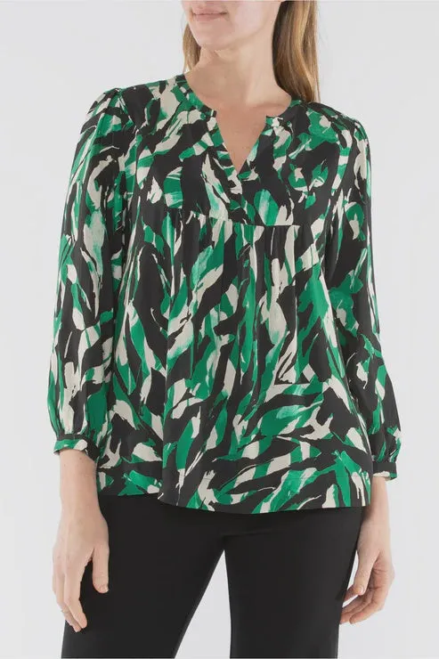 Abstract Zebra Top