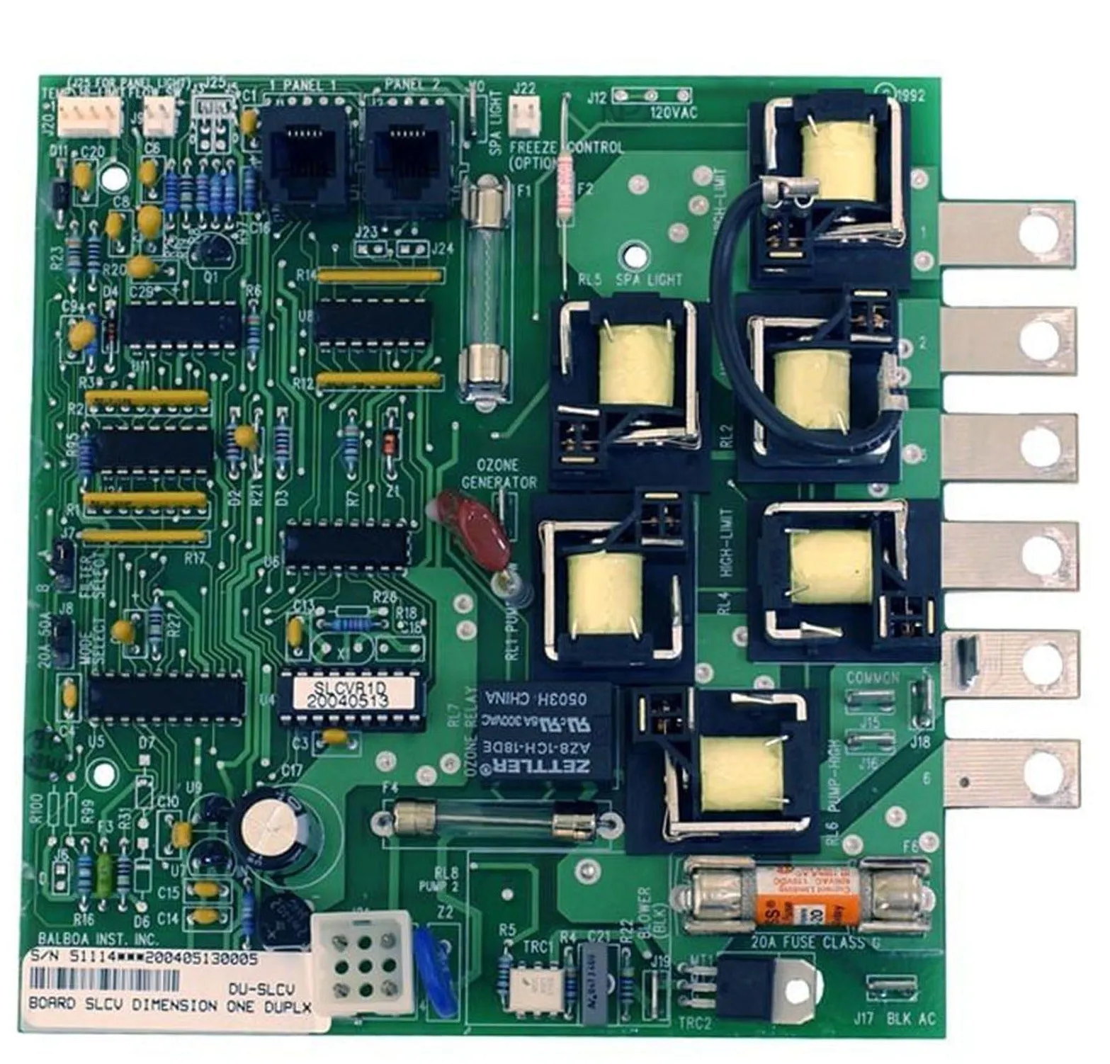 Balboa Circuit Board - Dimension One Spas [SLCV Duplex 1560-90] (51114)