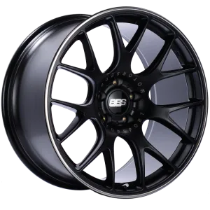 BBS CH-R 20x10.5 5x115 ET25 CB71.4 Satin Black Polished Rim Protector Wheel