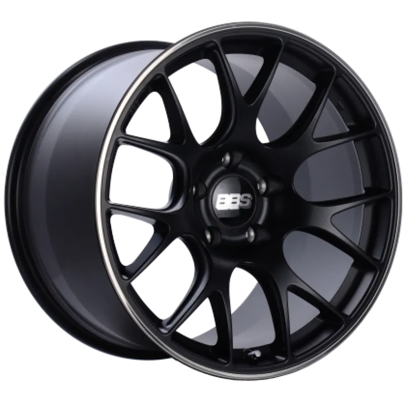 BBS CH-R 20x12 CL ET44 CB84 Satin Black Polished Rim Protector Wheel