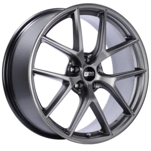 BBS CI-R 19x9 5x120 ET48 Platinum Silver Polished Rim Protector Wheel -82mm PFS/Clip Required