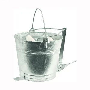Behrens 412W Mop Pail, 12 qt Capacity, Galvanized Steel Bucket/Pail