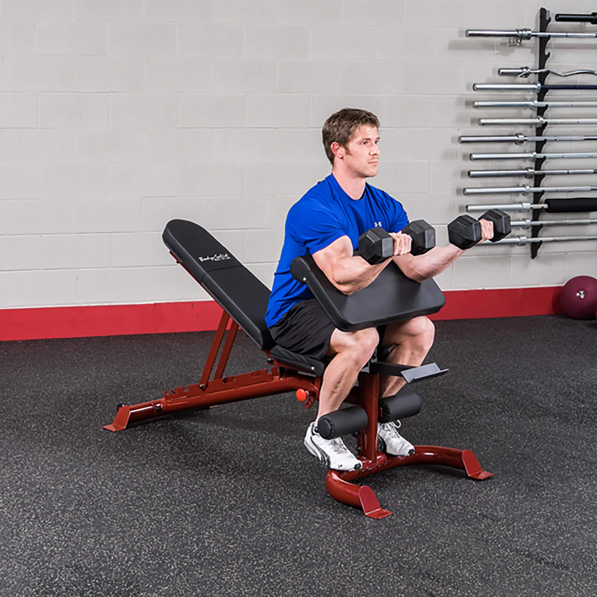 Body Solid GFID100B Leverage Flat Incline Decline Bench