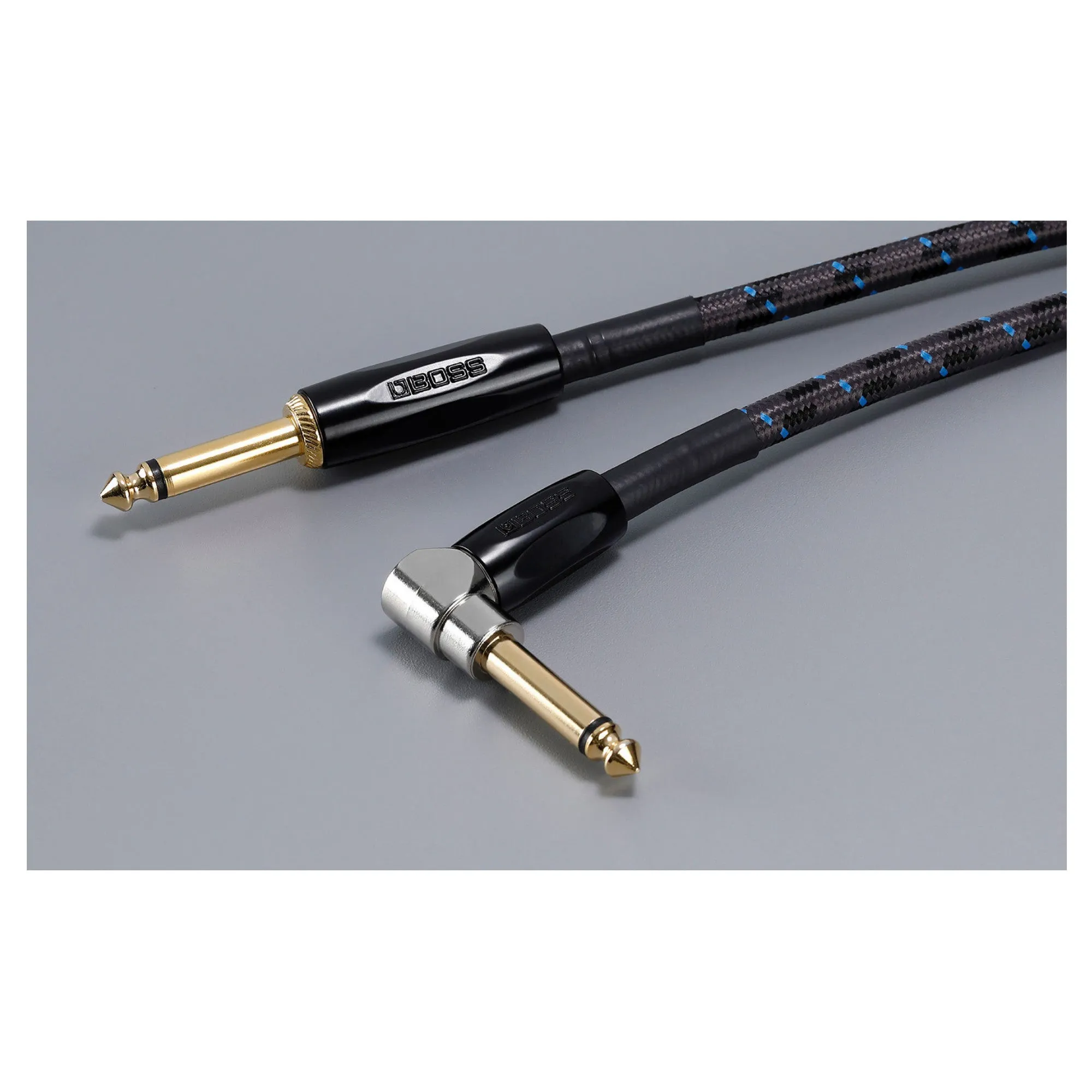 Boss BIC-15A 15' Instrument Cable, Angled/Straight 1/4" Jack