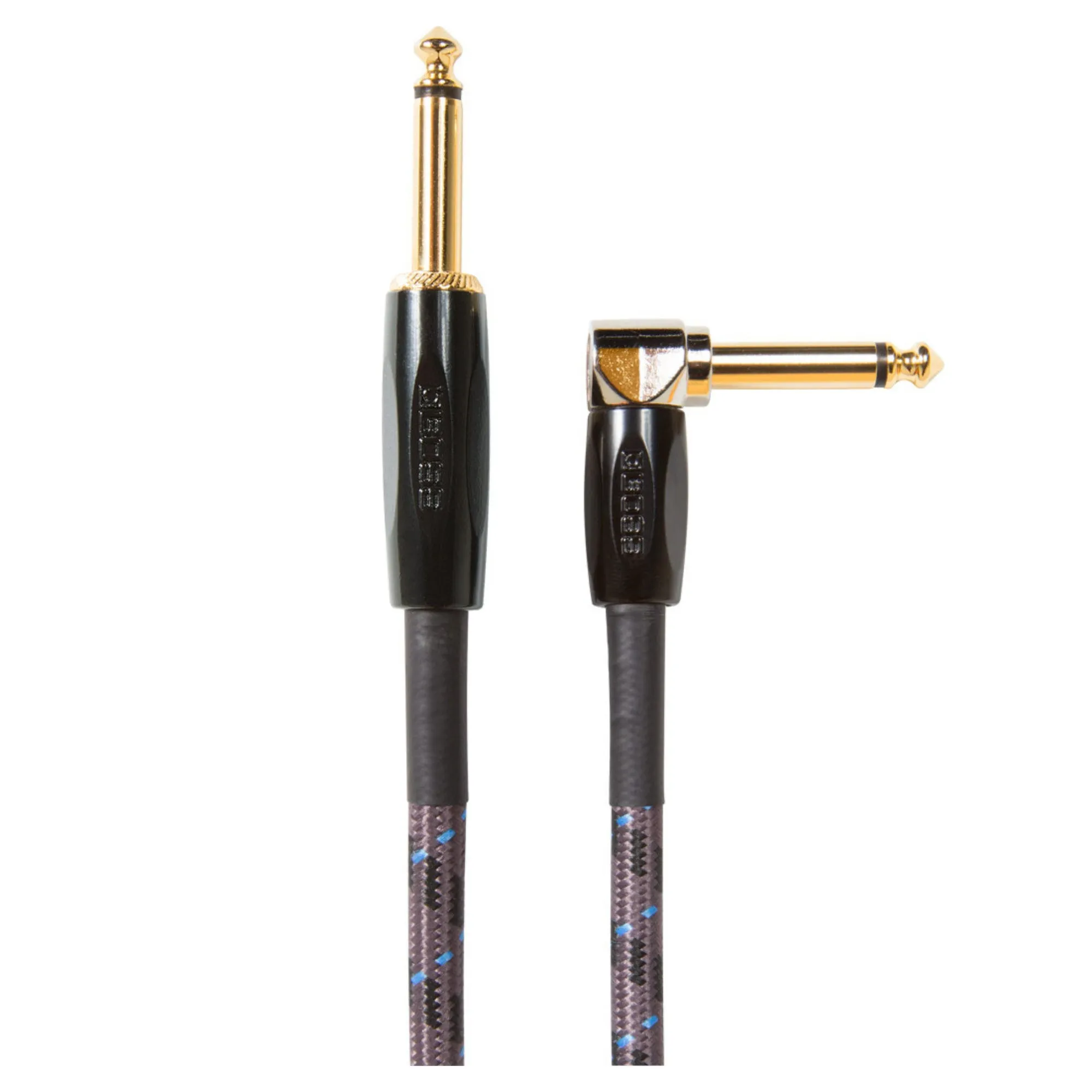 Boss BIC-15A 15' Instrument Cable, Angled/Straight 1/4" Jack