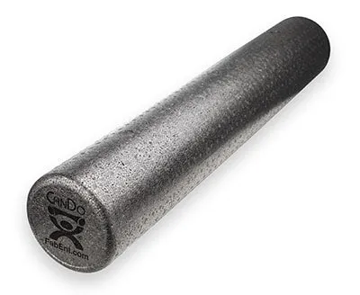 CanDo Foam Roller - Black Composite - Extra Firm - 6" x 12" - Half-Round - Case of 72