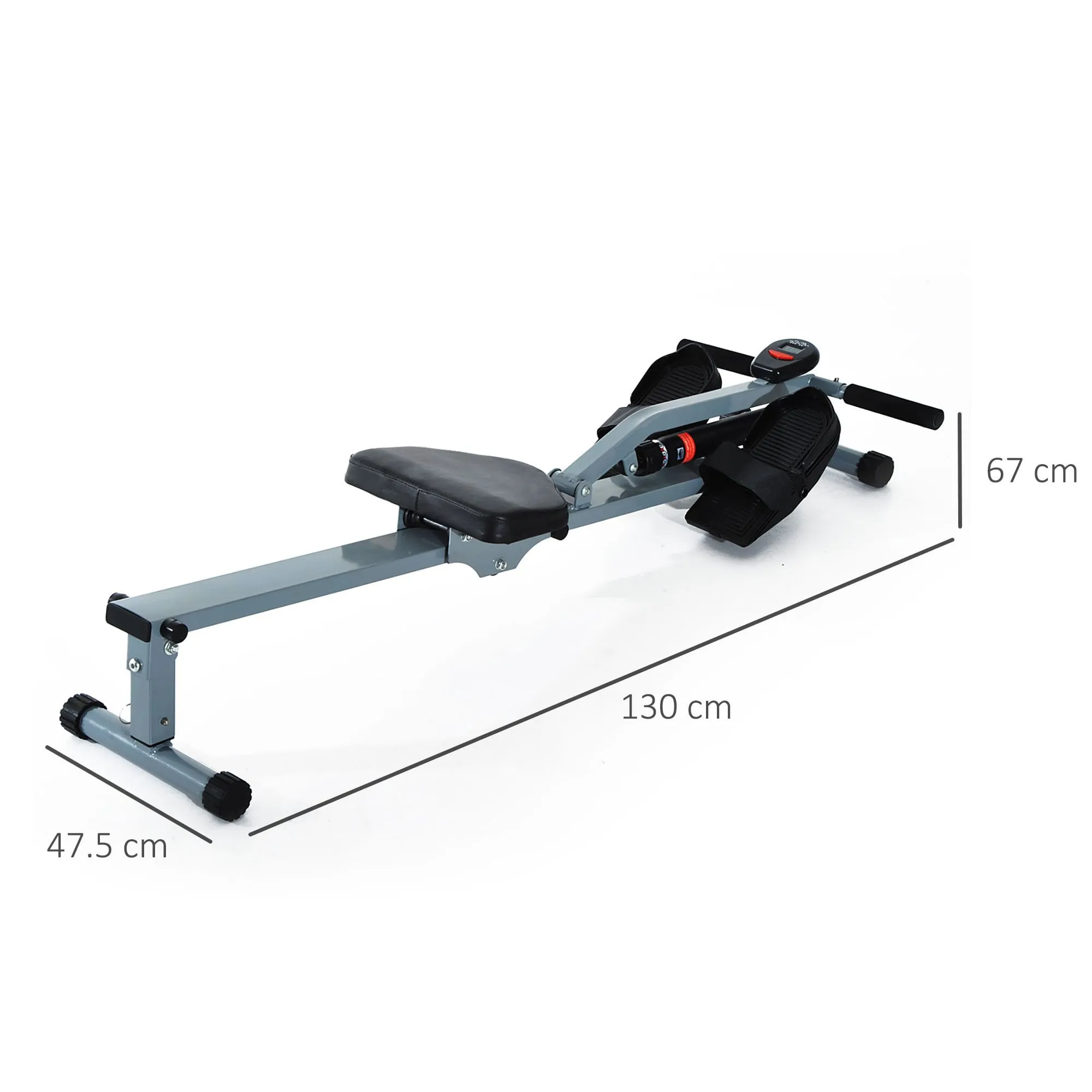 Cardio Rowing Workout Machine Body Tonner Home Gym Training Fitness W/Monitor