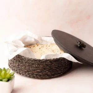 Handmade Sabai Grass Roti Box - Brown