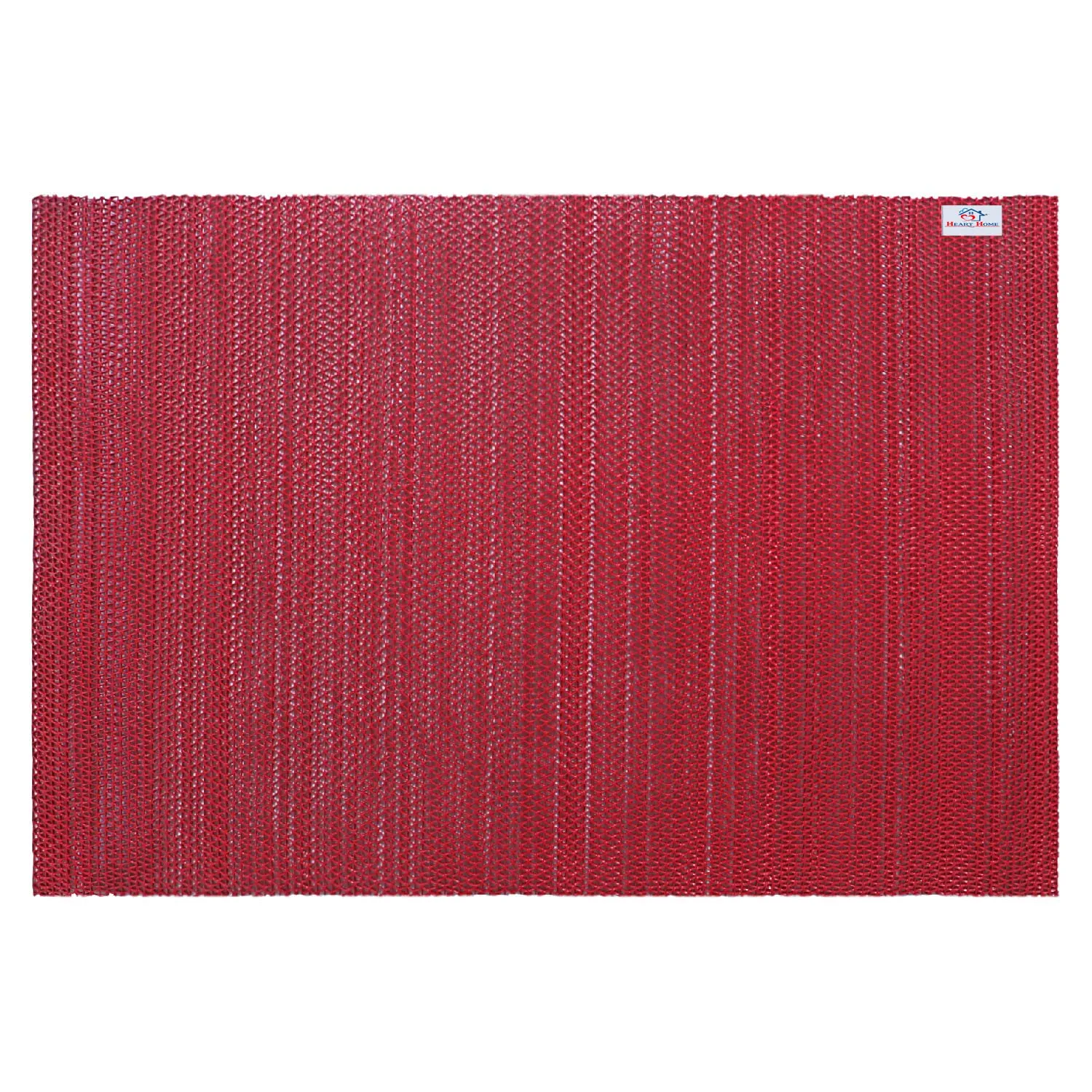 Heart Home Rubber Waterproof Anti-Skid Swimming Pool Mat|Shower Mat|Rainmat for Entrance Area,Bathroom,2 x 20 Feet (Red)