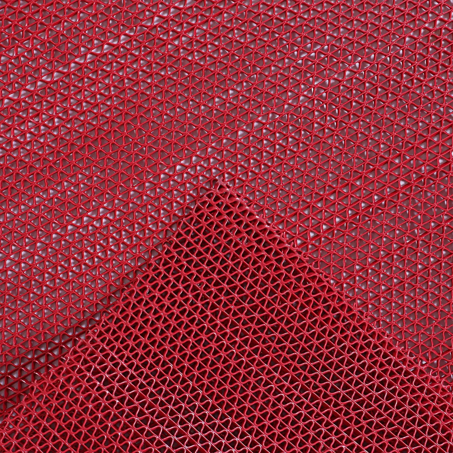 Heart Home Rubber Waterproof Anti-Skid Swimming Pool Mat|Shower Mat|Rainmat for Entrance Area,Bathroom,2 x 20 Feet (Red)