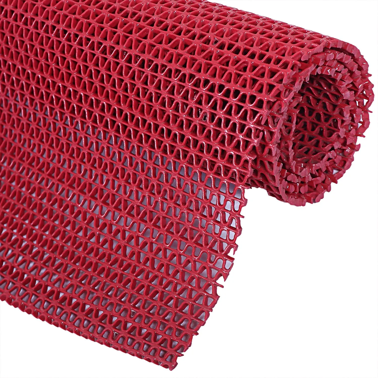 Heart Home Rubber Waterproof Anti-Skid Swimming Pool Mat|Shower Mat|Rainmat for Entrance Area,Bathroom,2 x 20 Feet (Red)