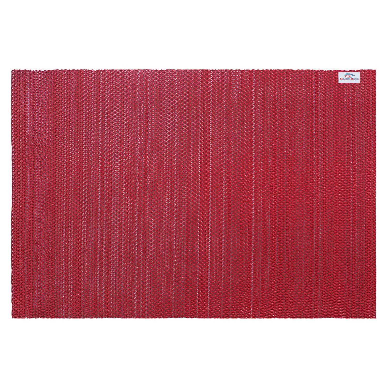 Heart Home Rubber Waterproof Anti-Skid Swimming Pool Mat|Shower Mat|Rainmat for Entrance Area,Bathroom,2 x 5 Feet (Red)