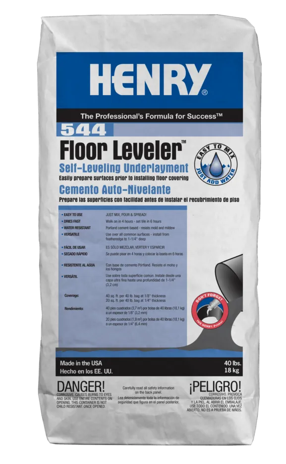 Henry® 544 Floor Leveler™ 40 lbs Gray (40 lbs, Gray)