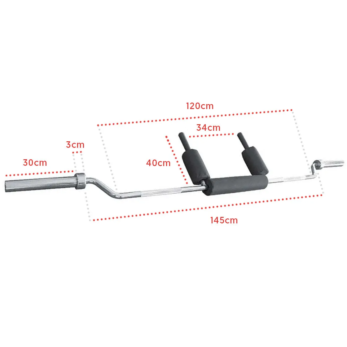 Hit Fitness Safety Squat Bar
