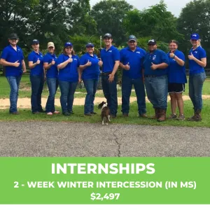 Internships: 2-Weeks (In Mississippi)