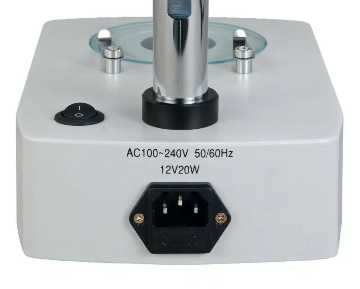 OMAX 3.5X-90X Trinocular Zoom Stereo Microscope   Dual LED Goose-neck Light