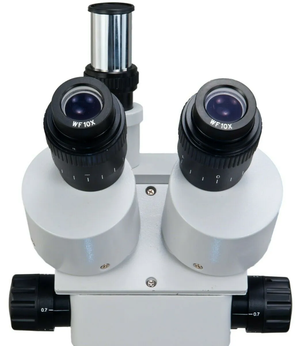 OMAX 3.5X-90X Trinocular Zoom Stereo Microscope   Dual LED Goose-neck Light