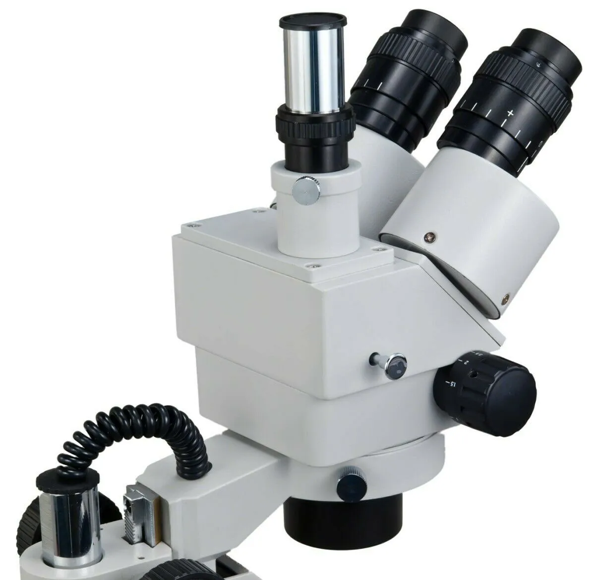 OMAX 3.5X-90X Trinocular Zoom Stereo Microscope   Dual LED Goose-neck Light