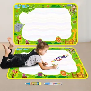 Party Propz Water Doodle Mat for Kids - Combo of 3 Pcs, Reusable Gift for Kids Age 3 to 7 | Mess Free Water Drawing Mat for Toddlers | Learning and Educational Doodle Mat for Girls, Boys, Kids
