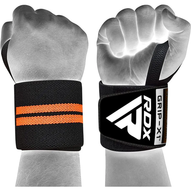 RDX W3 IPL USPA Approved Powerlifting Wrist Support Wraps with Thumb Loops OEKO-TEX Standard 100 certified