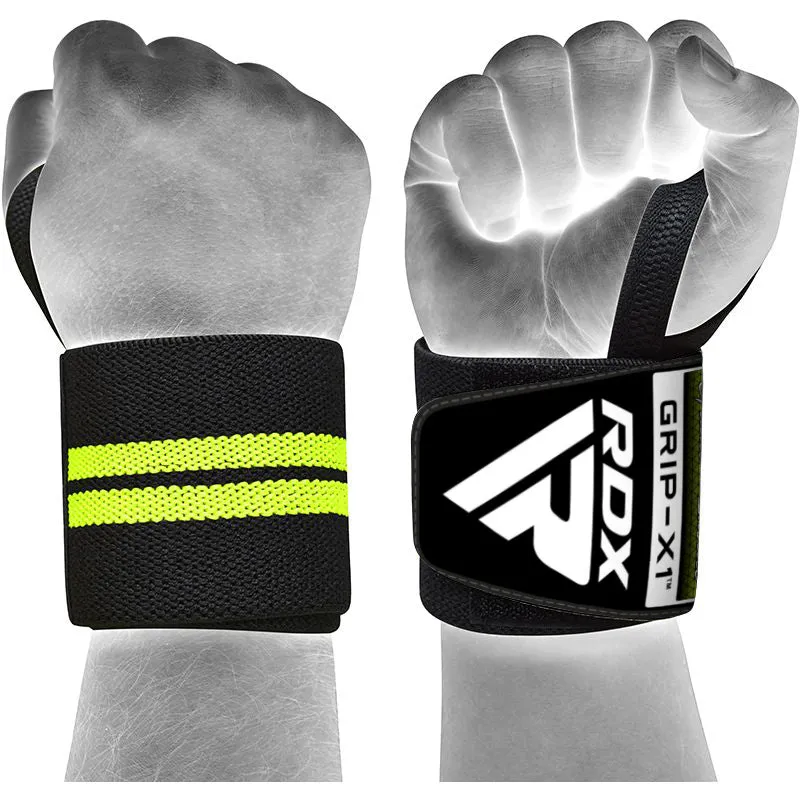 RDX W3 IPL USPA Approved Powerlifting Wrist Support Wraps with Thumb Loops OEKO-TEX Standard 100 certified