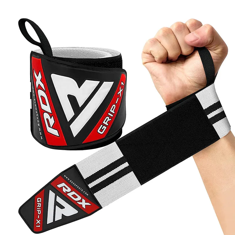 RDX W3 IPL USPA Approved Powerlifting Wrist Support Wraps with Thumb Loops OEKO-TEX Standard 100 certified