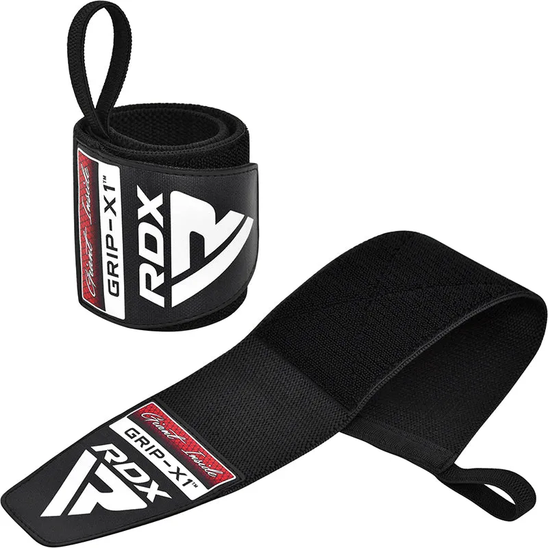 RDX W3 IPL USPA Approved Powerlifting Wrist Support Wraps with Thumb Loops OEKO-TEX Standard 100 certified