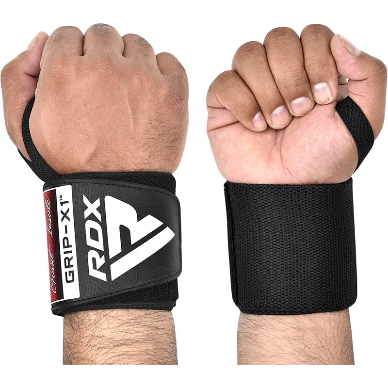 RDX W3 IPL USPA Approved Powerlifting Wrist Support Wraps with Thumb Loops OEKO-TEX Standard 100 certified