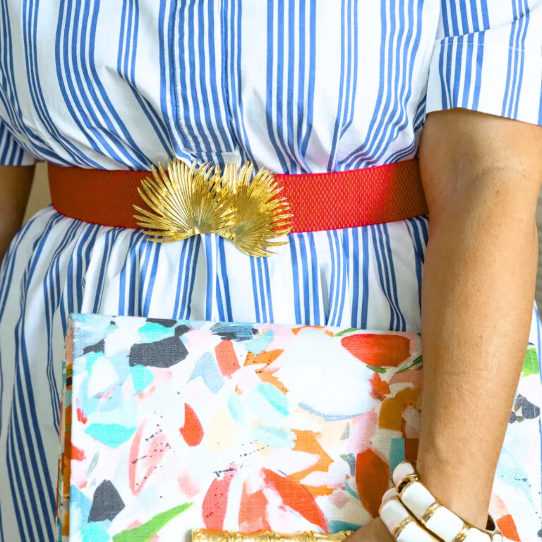 Red Interchangeable Stretch Belt Band