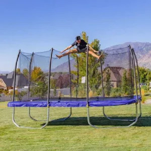 Skywalker Trampoline 15' x 9' Rectangle Trampoline - Blue
