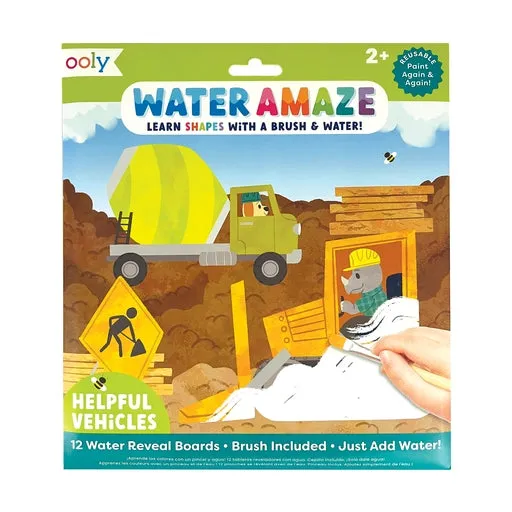 Water Amaze Water Reveal Boards - Helpful Vehicles