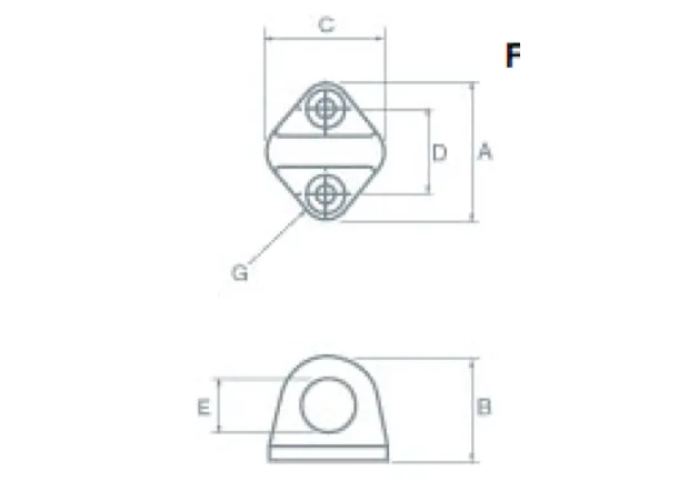 YS Alloy Fender Eye - 2 Fixings